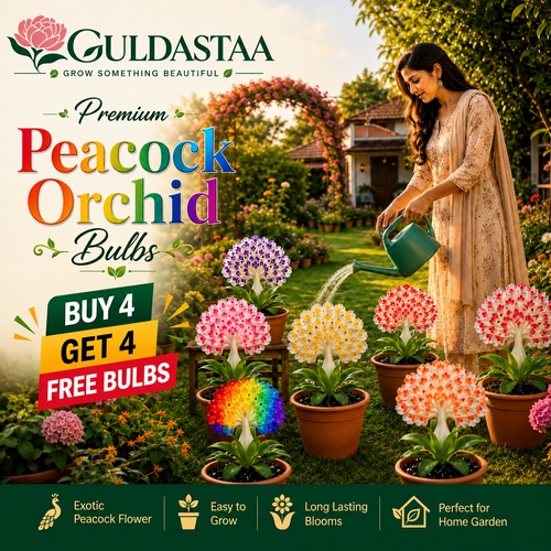 💠 “THE QUEEN OF FRAGRANT BLOOMS — PEACOCK ORCHID BULBS FOR PURE GARDEN LUXURY”🌸Buy 4 Get 4 Free Bulbs🌸