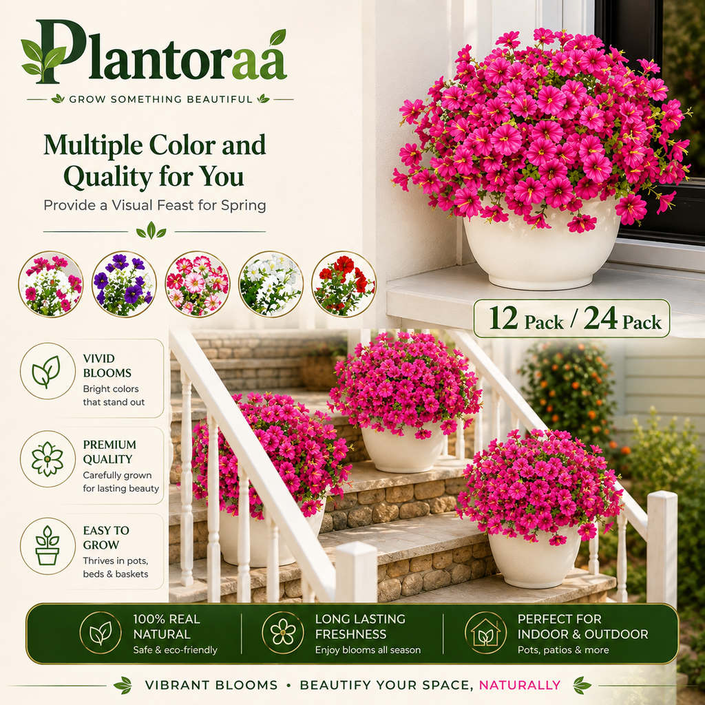🔥Last Day 50% OFF🔥UV Resistant Artificial Petunias Flowers Bulbs🌸 Buy 6 Get 6 Free Bulbs🌸