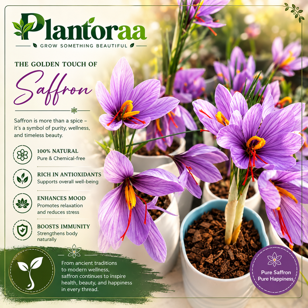 🌹Saffron Bulbs—Gold in the Flower Bulbs🌹🔥Buy 4 Get 4 Free Bulbs🔥