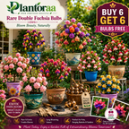 🌸 Rare Double Fuchsia Bulbs – Beautiful Shade-Loving Flowering Plants🔥Buy 6 Get 6 Free Bulbs🔥